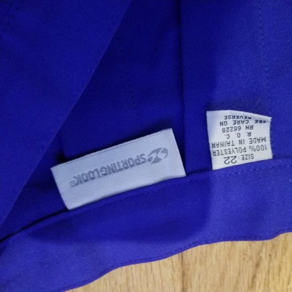 Vintage Blue Pleated School Girl Skater Mini Skirt - Picture 9 of 10